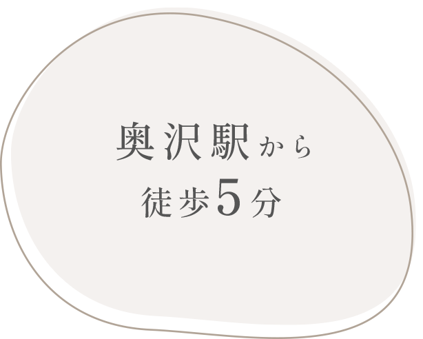 奥沢駅から徒歩5分